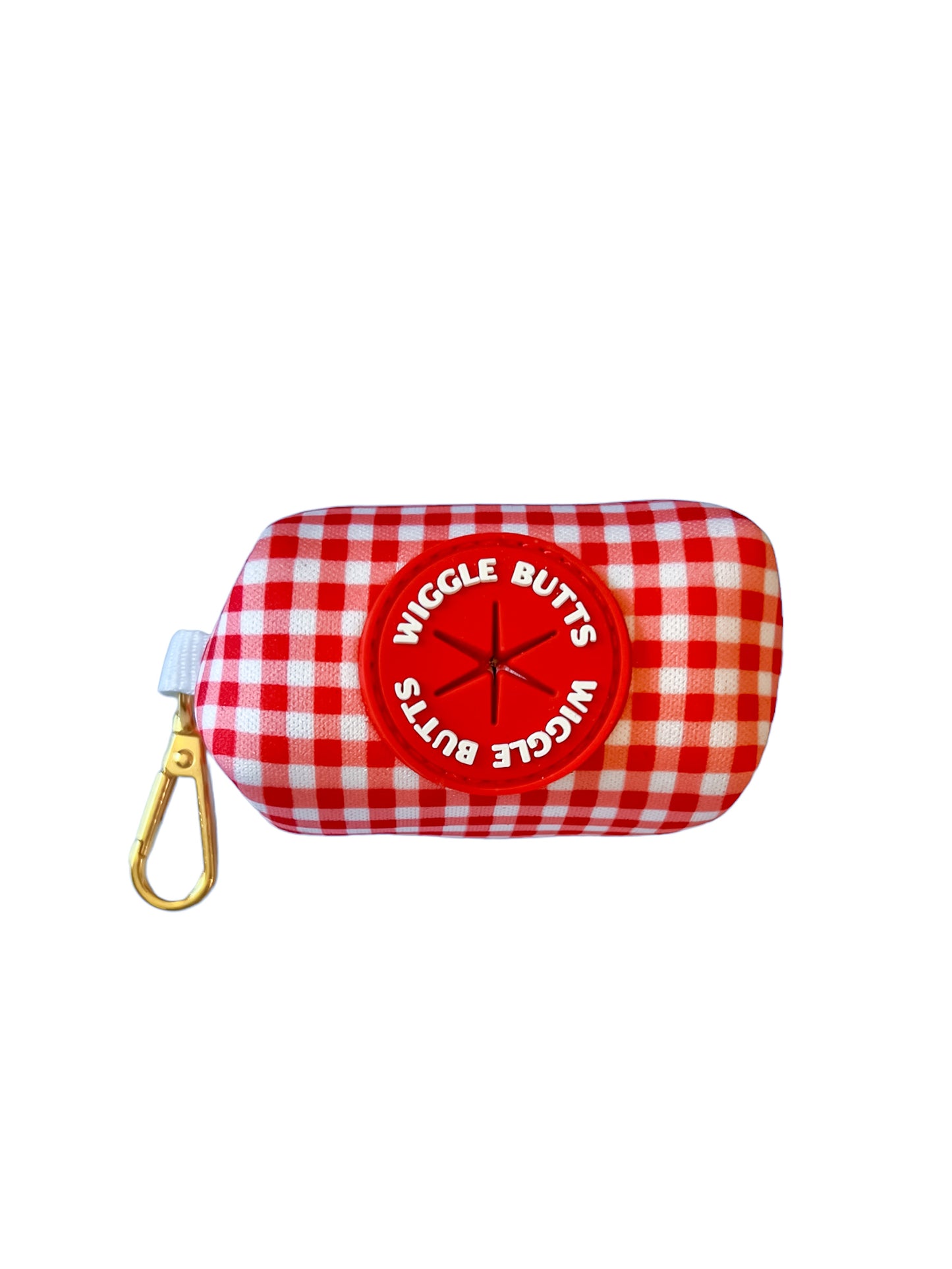 Red-dy Set Gingham Waste Bag Holder